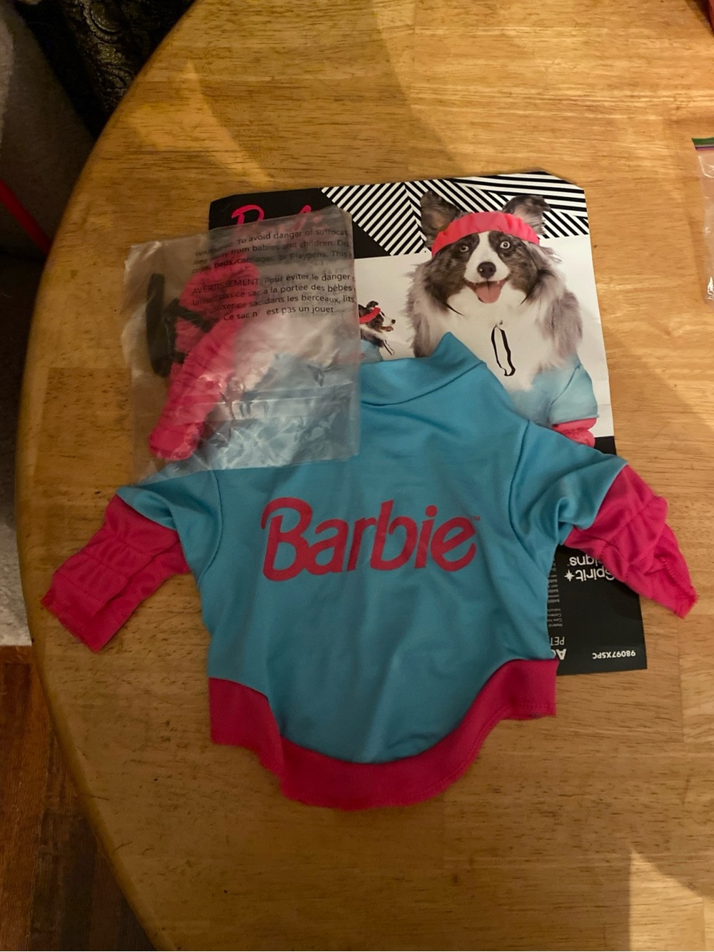 V! Aerobics Barbie Pet Costume Halloween Cosplay XSmall 6-10 Pounds Dog new